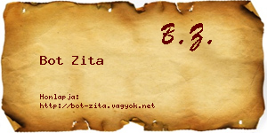 Bot Zita névjegykártya