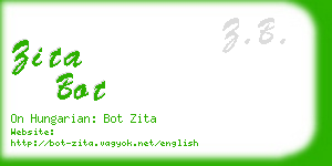zita bot business card